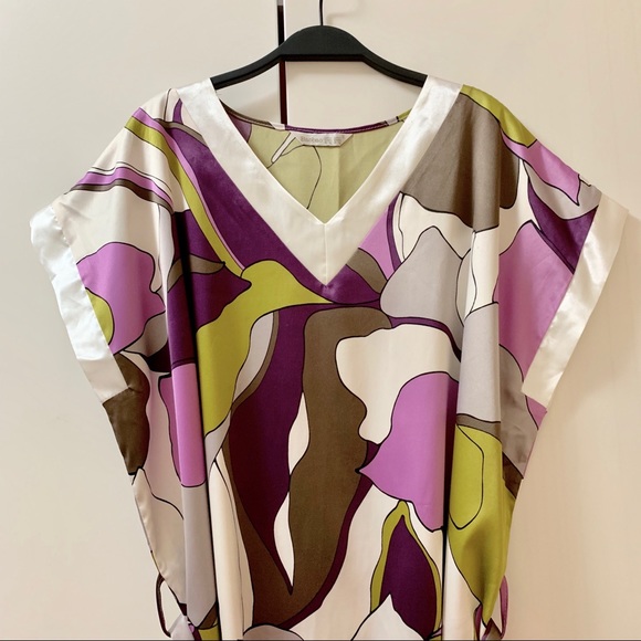 Pajama dress satin effect - Picture 3 of 7